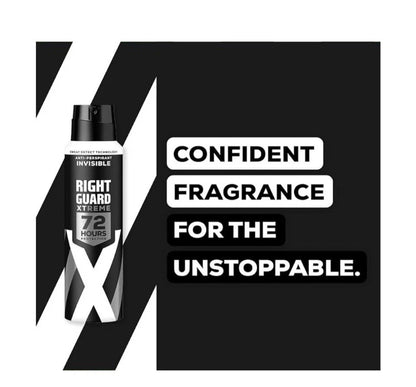 Right Guard Mens Deodorant Fresh Invisible 72H Anti-Perspirant Spray 6Pack 150M