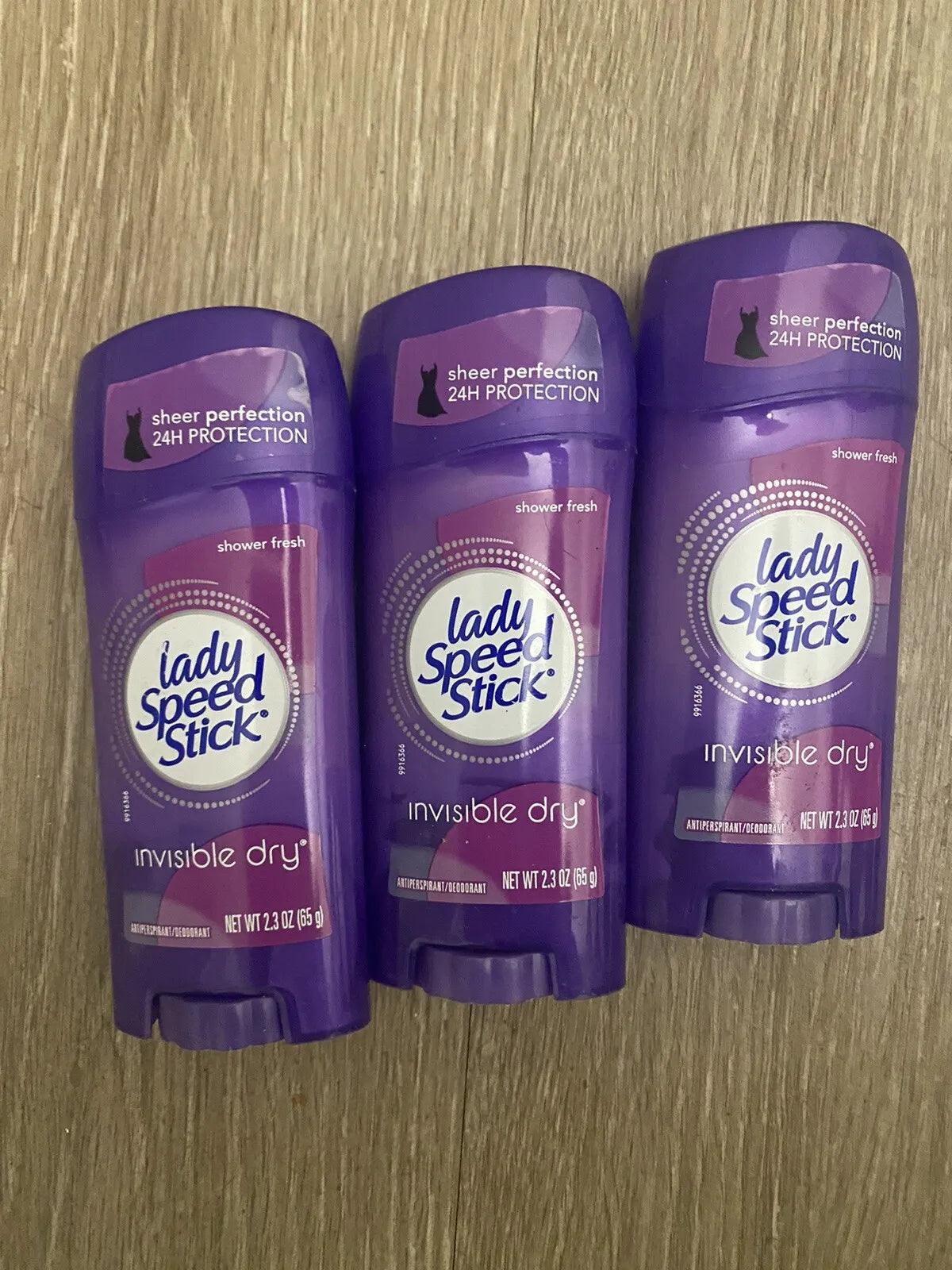 3 Pack Lady Speed Stick Invisible Dry Anti-Perspirant Deodorant, Shower Fresh✅ - Miami beauty1