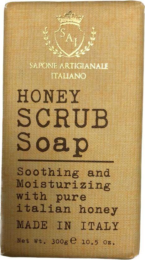 Sapone Artigianale Italiano Honey Scrup Soap Soothing &moisturizing Pure Honey - Miami beauty1