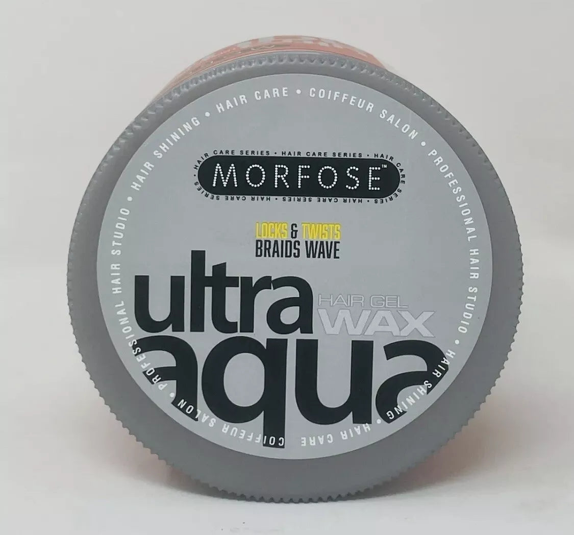 Morfose Ultra Aqua Hair Wax Locks & Twists Braids Wave 16,9 Oz (Red)