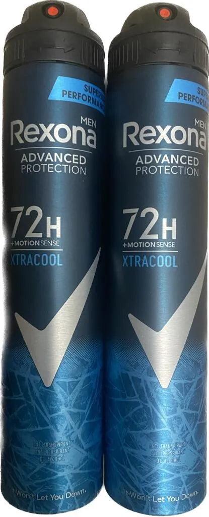 2 Rexona Superior Performance Deodorant Body Spray Extra Cool Fresh 200ml 72H - Miami beauty1