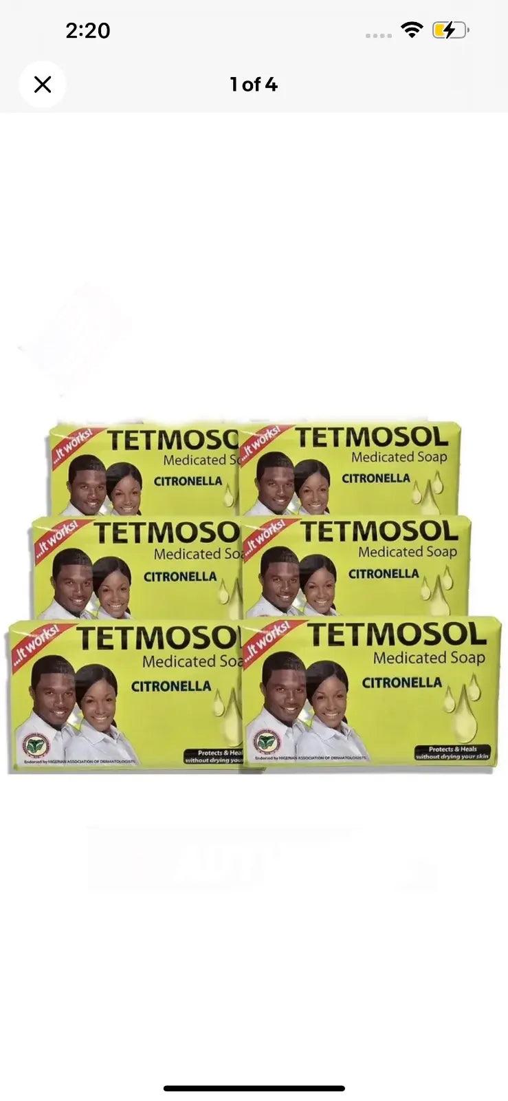 Tetmosol Medicated Soap Citronella (PACK OF 6)USA SELLER - Miami beauty1