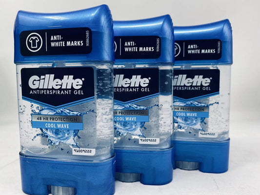 🌊Gillette Antiperspirant Deodorant for Men, Cool Wave w/ 3 Pack✅ - Miami beauty1