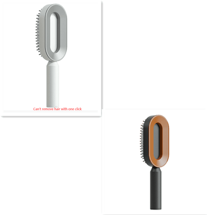 Self Cleaning Hair Brush For Women One-key Cleaning Hair Loss Airbag Massage Scalp Comb Anti-Static Hairbrush - Miami beauty1