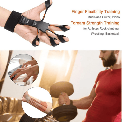 Silicone Grip Device Stretcher Finger Gripper Strength Trainer Strengthen Rehabilitation Training - Miami beauty1