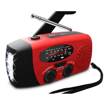 Solar hand crank USB charging radio flashlight - Miami beauty1