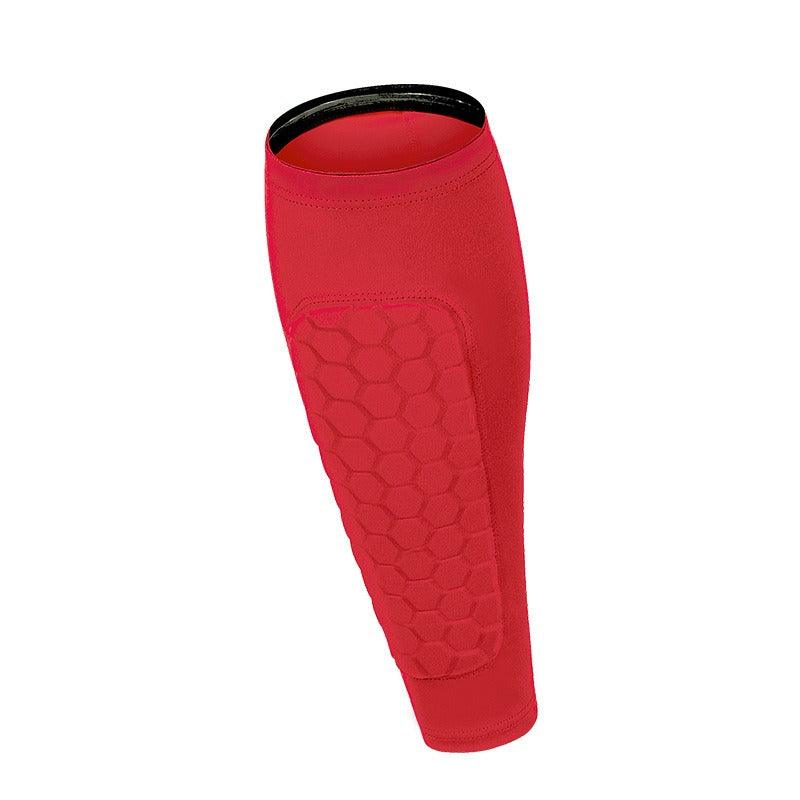 Sports calf protection honeycomb anti-collision leg protectors football basketball cycling running equestrian shin protectors - Miami beauty1