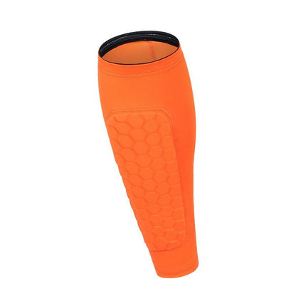 Sports calf protection honeycomb anti-collision leg protectors football basketball cycling running equestrian shin protectors - Miami beauty1