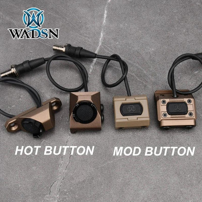 Tactical UNIT ModButton Hot Button Pressure Remote Switch Mlok Keymod 20mm Rail For Surefir M300 M600 DBAL-A2 PEQ15 2.5 SF PLUG - Miami beauty1