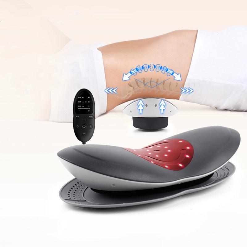 Waist Massager Lumbar Traction Inflatable Hot Compress Back Cervical Stretcher Massage Air Pressure Reduce Relief Pain - Miami beauty1