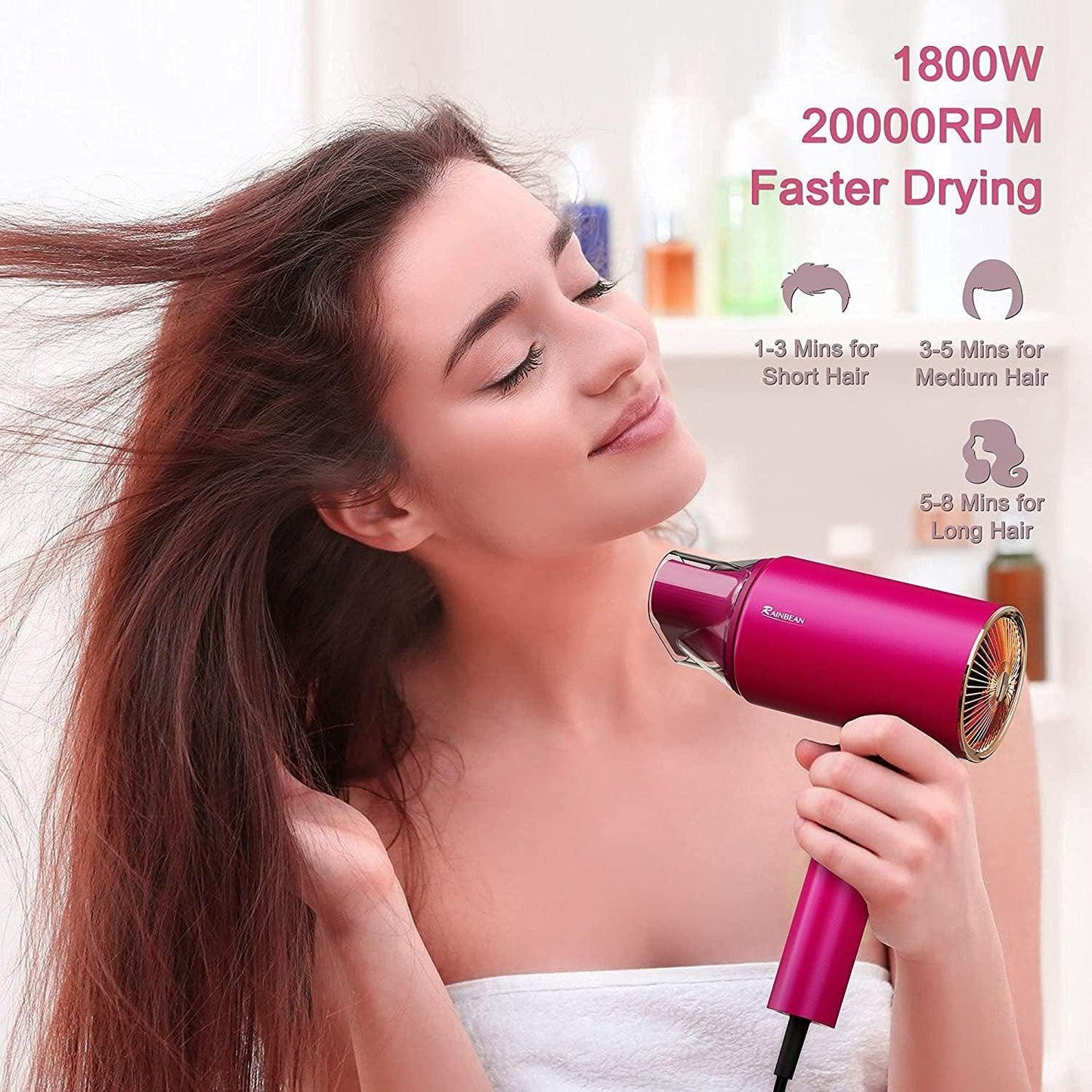 Water Ionic Hair Dryer - Miami beauty1