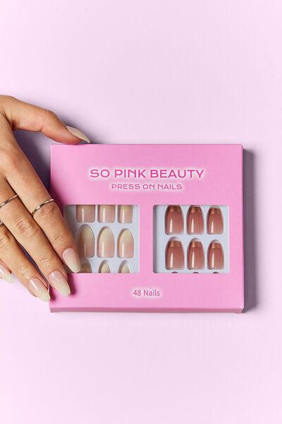 SO PINK BEAUTY Press On Nails 2 Packs - Miami beauty1