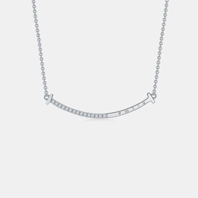 Moissanite 925 Sterling Silver Necklace - Miami beauty1