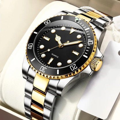 2024 Hot Selling Luxury Stainless Steel Band Analog Luminous Waterproof Quartz Wrist Watch For Men - Miami beauty1