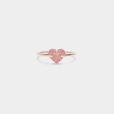 MOM Heart Shape 925 Sterling Silver Engraved Ring - Miami beauty1