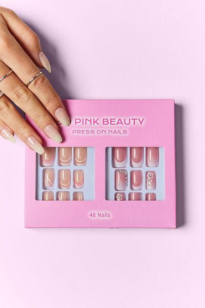 SO PINK BEAUTY Press On Nails 2 Packs - Miami beauty1