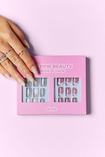 SO PINK BEAUTY Press On Nails 2 Packs - Miami beauty1