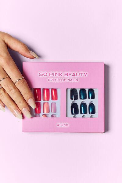 SO PINK BEAUTY Press On Nails 2 Packs - Miami beauty1