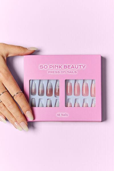 SO PINK BEAUTY Press On Nails 2 Packs - Miami beauty1