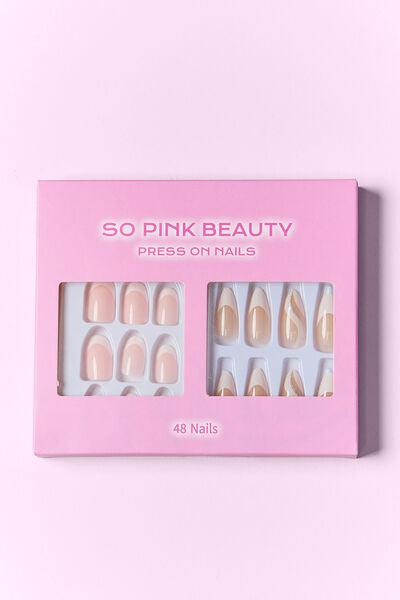 SO PINK BEAUTY Press On Nails 2 Packs - Miami beauty1