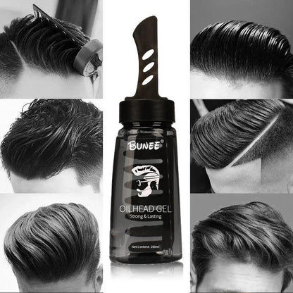 Men Hair Styling Products Private Label Strong Hold Gel With Comb Eco Temporary Hair Styling Gel - Miami beauty1