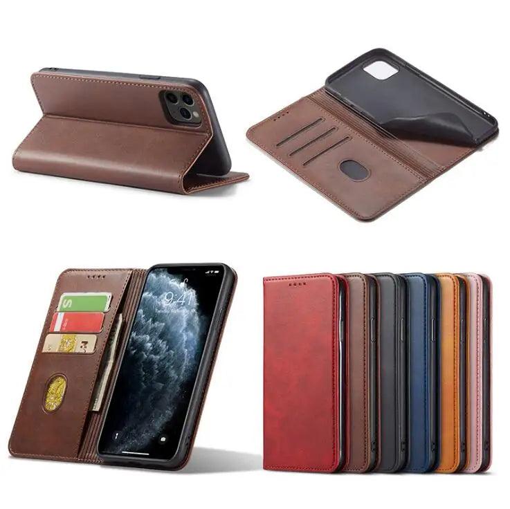 New Arrival Multifunction Card Slots Wallet Mobile Back Cover Phone Case Pu Leather Case For iPhone 13 13Pro 12 11 X XR 7 8 - Miami beauty1