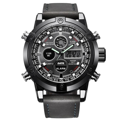 Luxury LED Sport Chronograph Digital Watches Steel Automatic Male Alarm Clock Wristwatch Watches Men Wrist - Miami beauty1