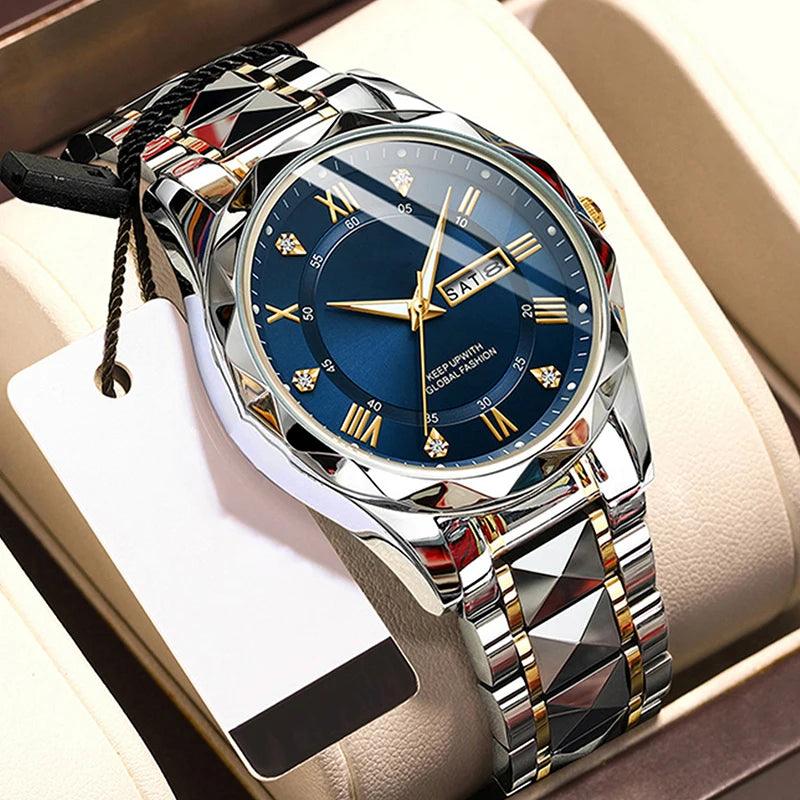 High Quality Stainless Steel Luxury Man Style Wrist Watch Relojes Waterproof Diamond Watches For Men - Miami beauty1