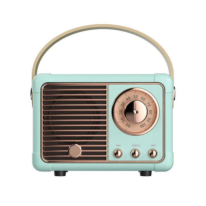 Retro Speaker Classical Retro Usb Portable Decoration Mini Speakers Travel Music Player - Miami beauty1