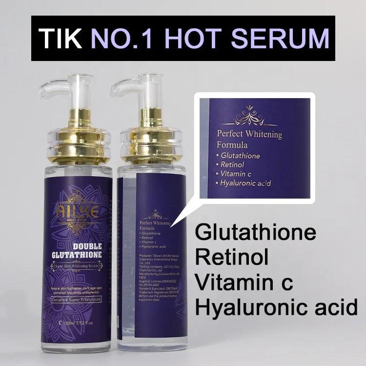 AILKE Super Vitamin C Skin Shitening Serum Lightener Dark Age Spot Corrector Face & Body Whitening Serum - Miami beauty1