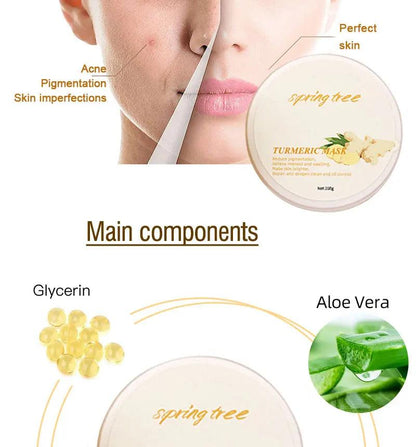 2023 hot sale OEM/ODM Beauty Products Anti Acne Treatment Bentonite Mud Mask Natural Organic Turmeric Face Clay Mask - Miami beauty1