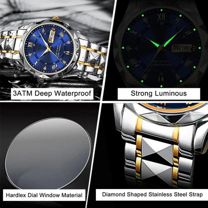 High Quality Stainless Steel Luxury Man Style Wrist Watch Relojes Waterproof Diamond Watches For Men - Miami beauty1