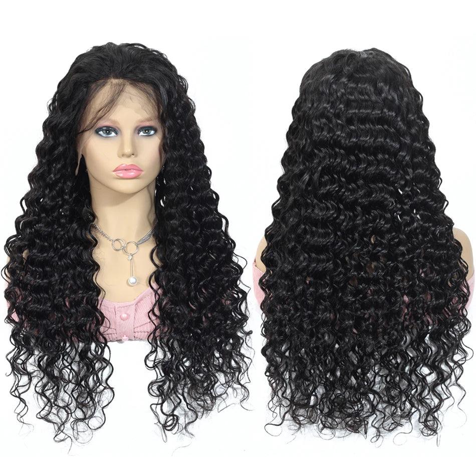 Kinky Curly Wigs Human Hair Lace Front Brazilian Virgin Hair 360 Full Lace Human Hair Wigs For Black Women Hd Lace Frontal Wig - Miami beauty1