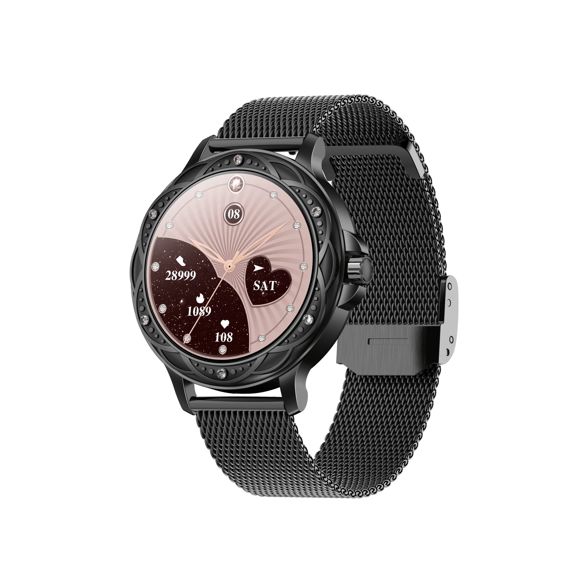 Women Best Diamond Smart Watch 2023 Hombre High Quality SmartWatch With Bracelet Set - Miami beauty1