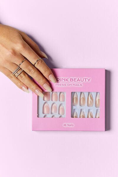 SO PINK BEAUTY Press On Nails 2 Packs - Miami beauty1