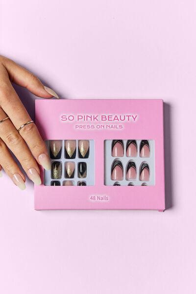 SO PINK BEAUTY Press On Nails 2 Packs - Miami beauty1