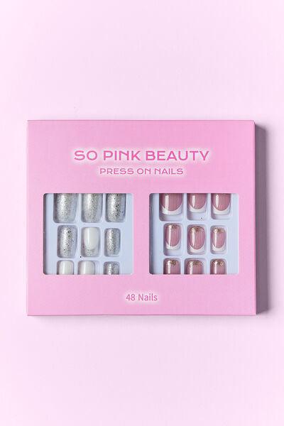 SO PINK BEAUTY Press On Nails 2 Packs - Miami beauty1