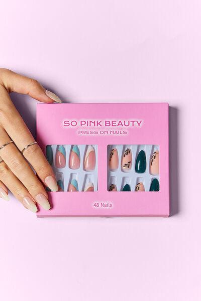 SO PINK BEAUTY Press On Nails 2 Packs - Miami beauty1