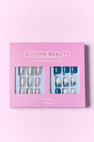 SO PINK BEAUTY Press On Nails 2 Packs - Miami beauty1