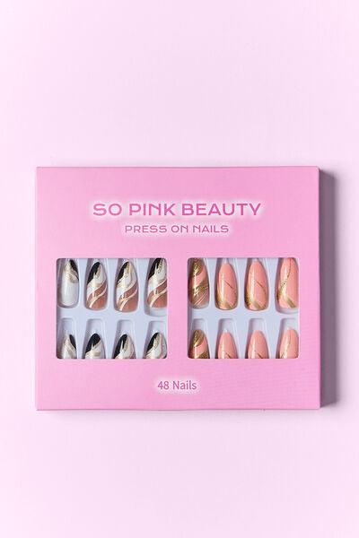 SO PINK BEAUTY Press On Nails 2 Packs - Miami beauty1