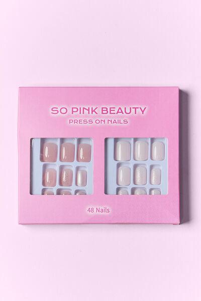 SO PINK BEAUTY Press On Nails 2 Packs - Miami beauty1