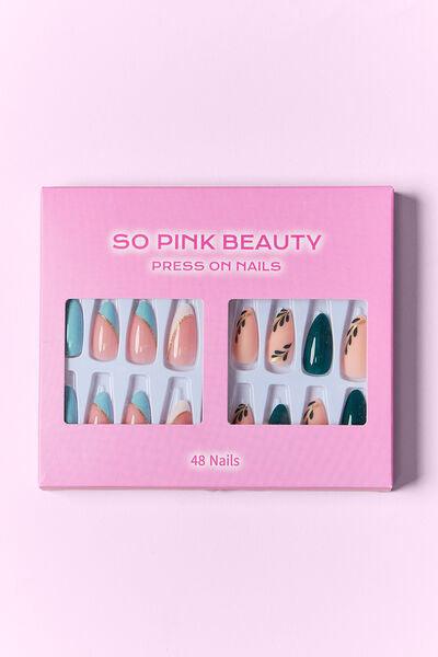 SO PINK BEAUTY Press On Nails 2 Packs - Miami beauty1