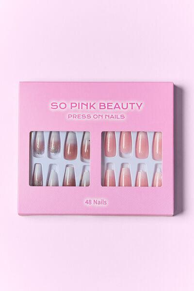 SO PINK BEAUTY Press On Nails 2 Packs - Miami beauty1