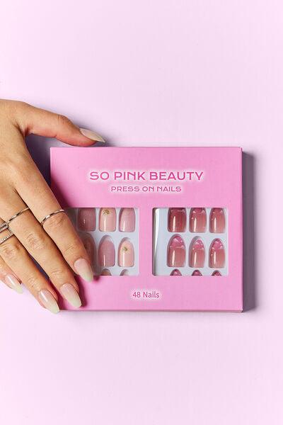 SO PINK BEAUTY Press On Nails 2 Packs - Miami beauty1