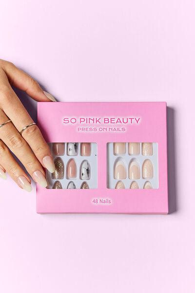 SO PINK BEAUTY Press On Nails 2 Packs - Miami beauty1