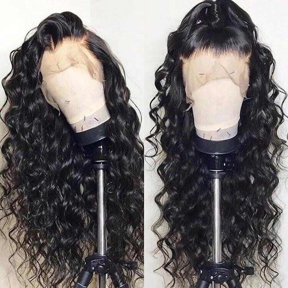 Kinky Curly Wigs Human Hair Lace Front Brazilian Virgin Hair 360 Full Lace Human Hair Wigs For Black Women Hd Lace Frontal Wig - Miami beauty1