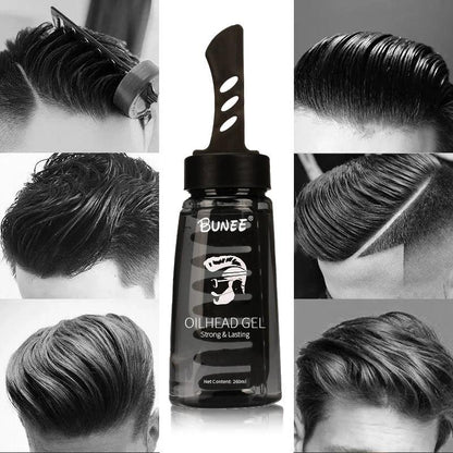 Men Hair Styling Products Private Label Strong Hold Gel With Comb Eco Temporary Hair Styling Gel - Miami beauty1